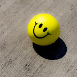 smiley face stress ball